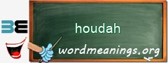 WordMeaning blackboard for houdah